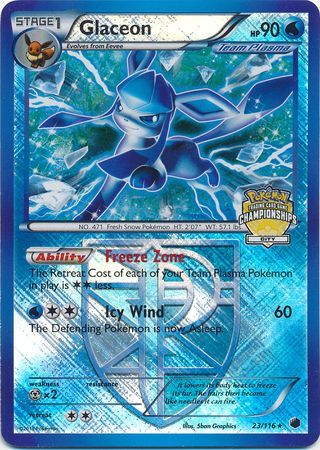 Glaceon (23/116) (City Championship Promo) [Black & White: Plasma Freeze] | Tables and Towers