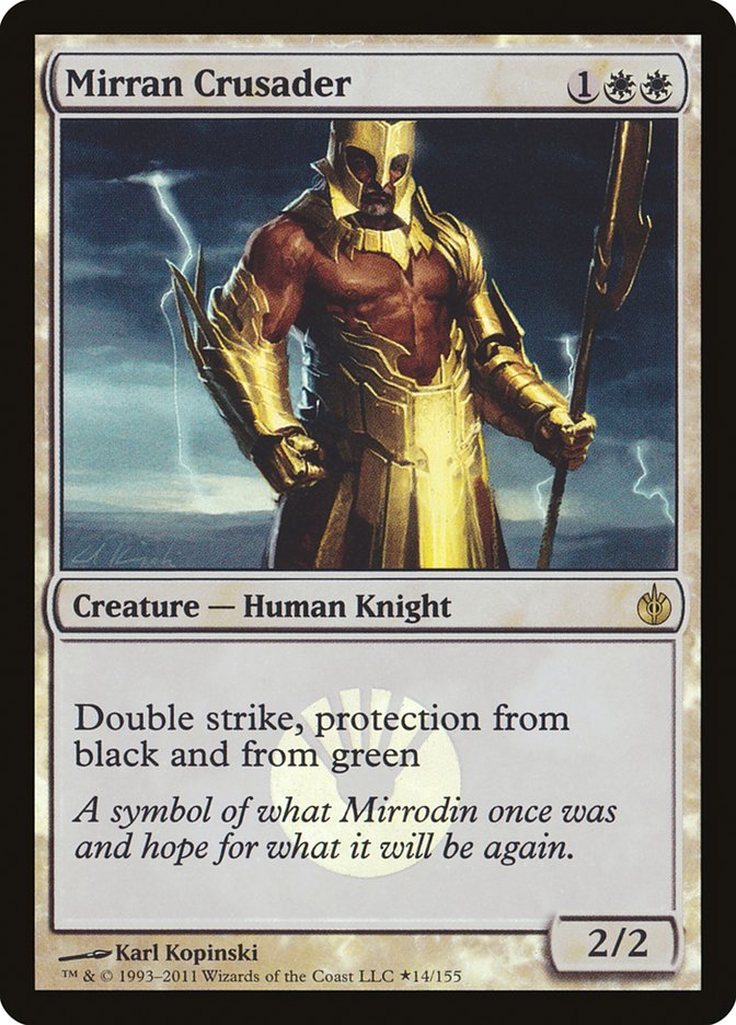 Mirran Crusader (Buy-A-Box) [Mirrodin Besieged Promos] | Tables and Towers