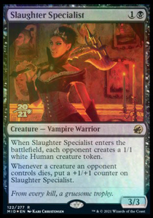 Slaughter Specialist [Innistrad: Midnight Hunt Prerelease Promos] | Tables and Towers