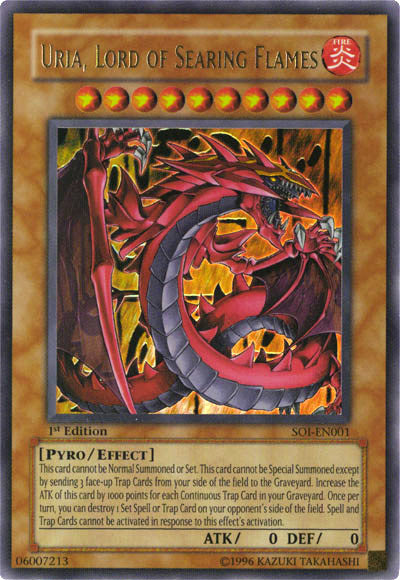 Uria, Lord of Searing Flames [SOI-EN001] Ultra Rare | Tables and Towers