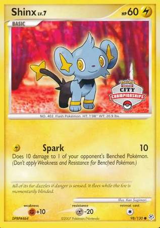 Shinx (98/130) (City Championships Promo) [Nintendo: Black Star Promos] | Tables and Towers