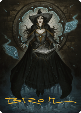 Tasha, the Witch Queen Art Card (76) (Gold-Stamped Signature) [Commander Legends: Battle for Baldur's Gate Art Series] | Tables and Towers