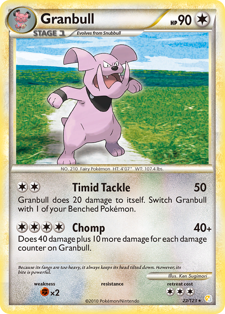 Granbull (22/123) [HeartGold & SoulSilver: Base Set] | Tables and Towers