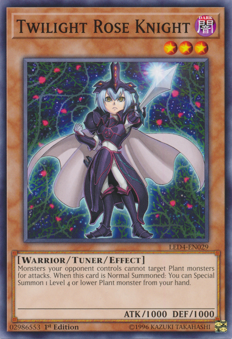 Twilight Rose Knight [LED4-EN029] Common | Tables and Towers