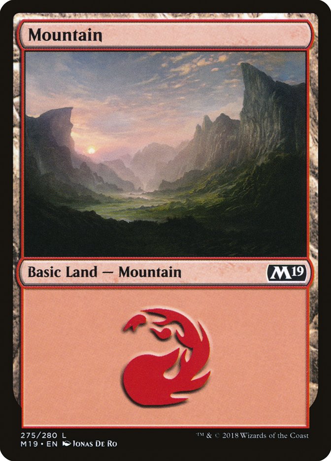 Mountain (275) [Core Set 2019] | Tables and Towers