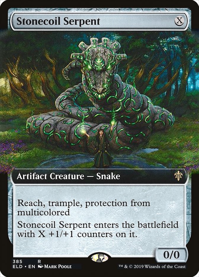 Stonecoil Serpent (Extended Art) [Throne of Eldraine] | Tables and Towers