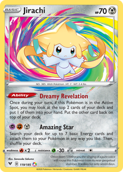 Jirachi (119/185) [Sword & Shield: Vivid Voltage] | Tables and Towers