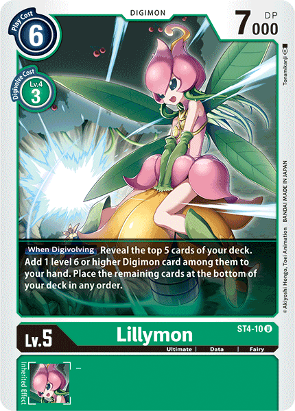 Lillymon [ST4-10] [Starter Deck: Giga Green] | Tables and Towers