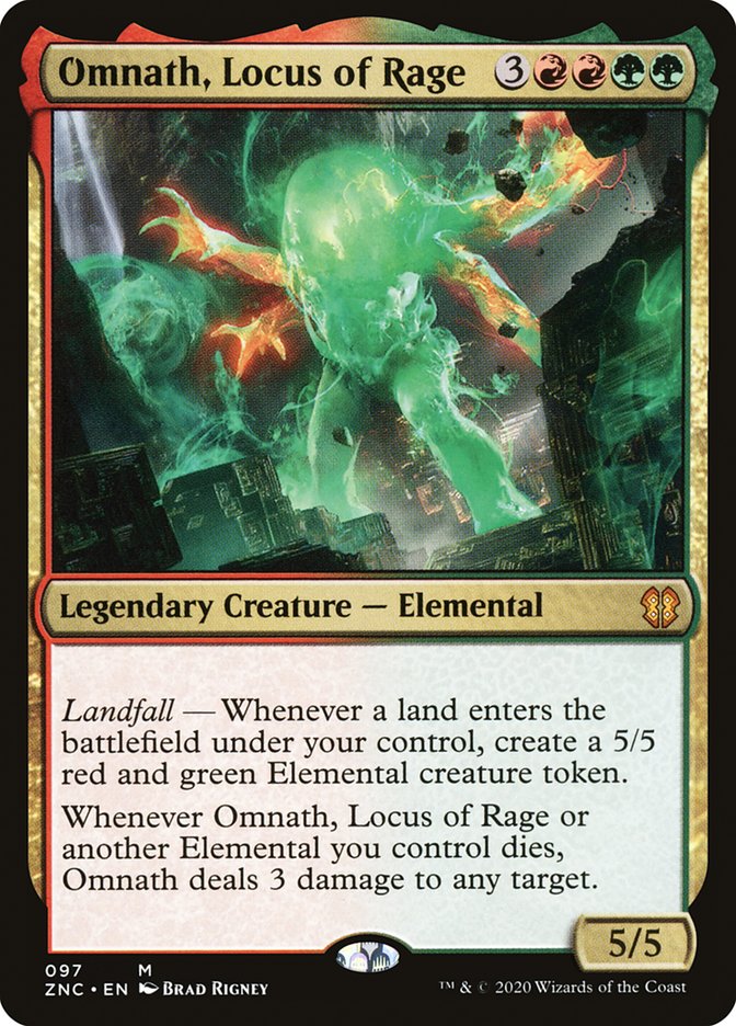 Omnath, Locus of Rage [Zendikar Rising Commander] | Tables and Towers