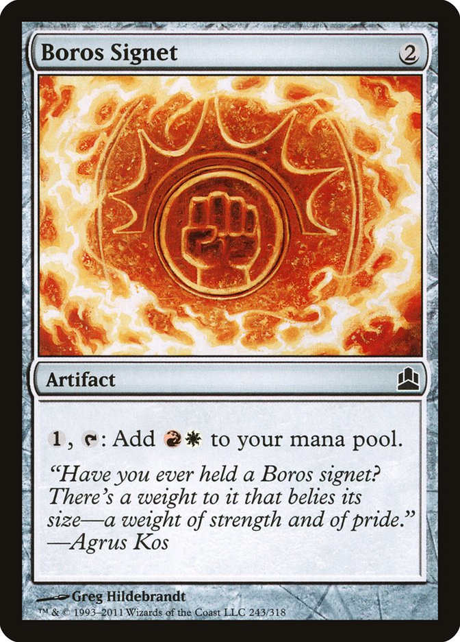 Boros Signet [Commander 2011] | Tables and Towers