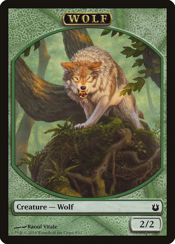 Wolf Token [Born of the Gods Tokens] | Tables and Towers