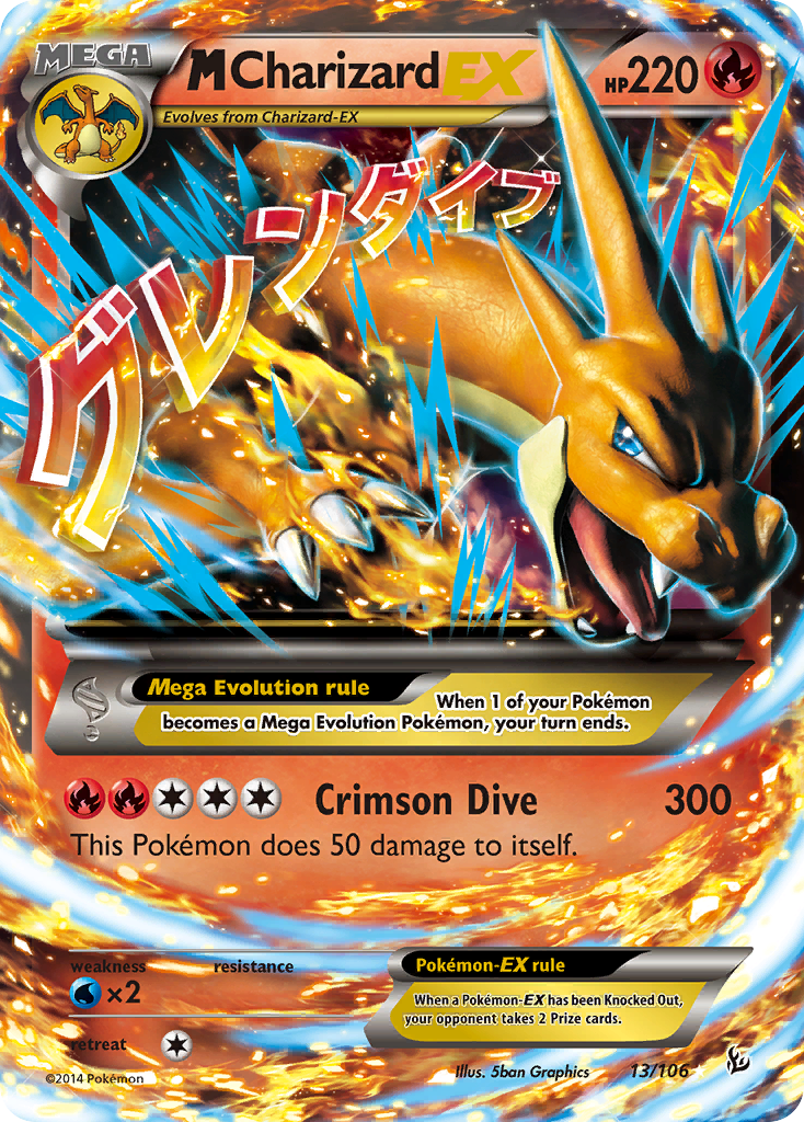 M Charizard EX (13/106) [XY: Flashfire] | Tables and Towers