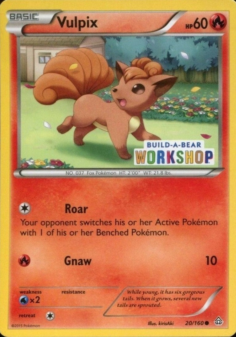 Vulpix (20/160) (Build A Bear Workshop Exclusive) [XY: Primal Clash] | Tables and Towers