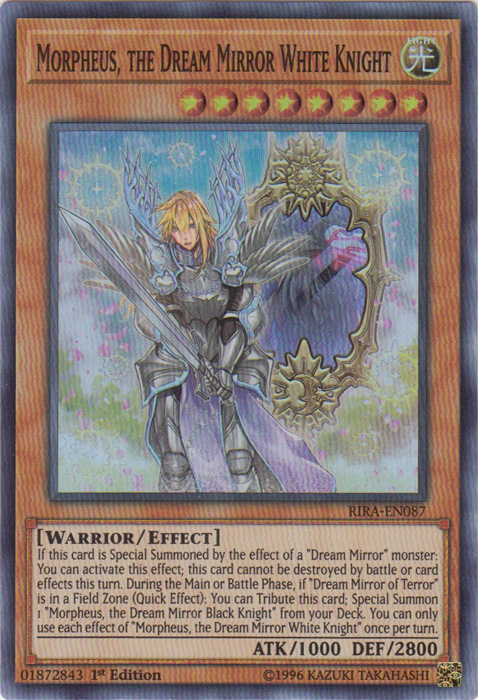 Morpheus, the Dream Mirror White Knight [RIRA-EN087] Super Rare | Tables and Towers