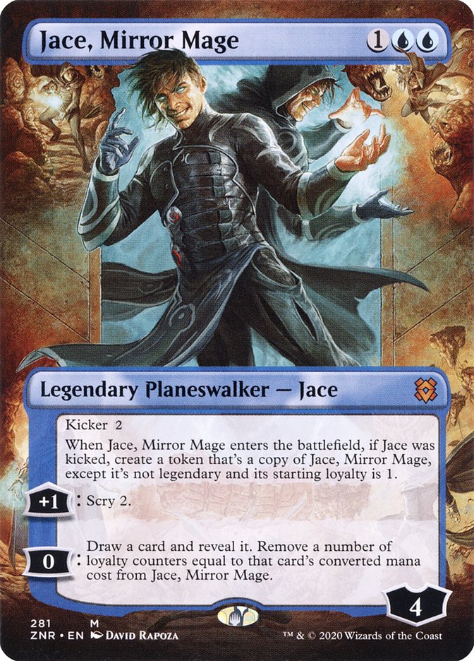 Jace, Mirror Mage (Borderless) [Zendikar Rising] | Tables and Towers