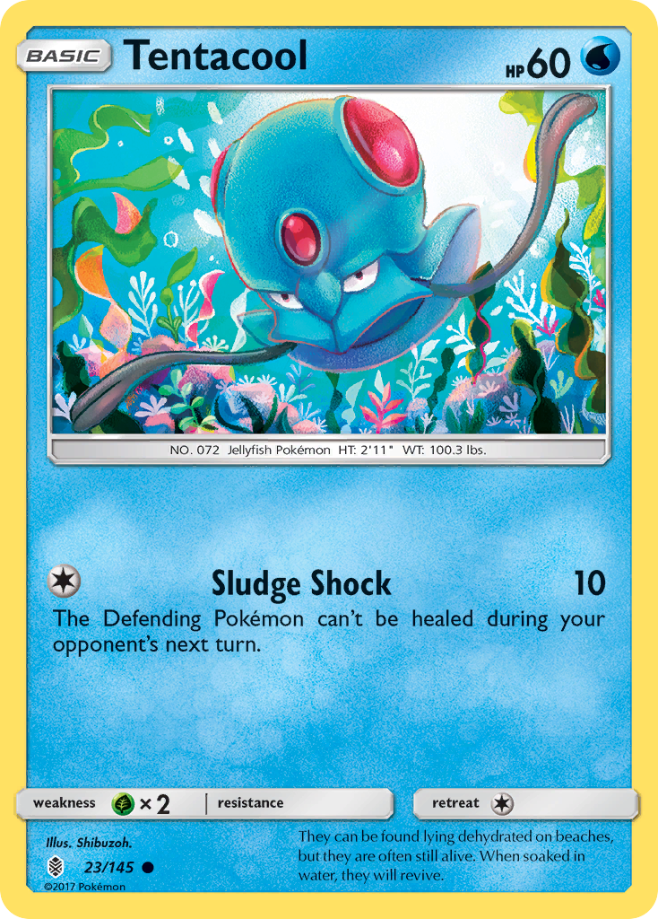 Tentacool (23/145) [Sun & Moon: Guardians Rising] | Tables and Towers