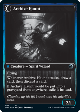 Overwhelmed Archivist // Archive Haunt [Innistrad: Double Feature] | Tables and Towers