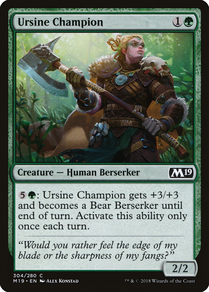 Ursine Champion [Core Set 2019] | Tables and Towers