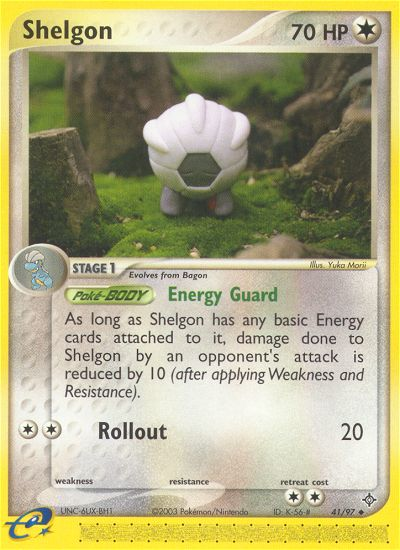 Shelgon (41/97) [EX: Dragon] | Tables and Towers