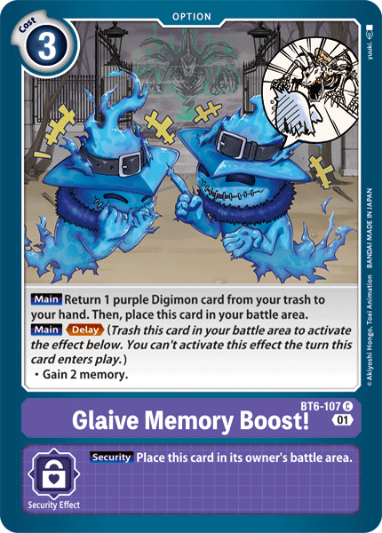 Glaive Memory Boost! [BT6-107] [Double Diamond] | Tables and Towers