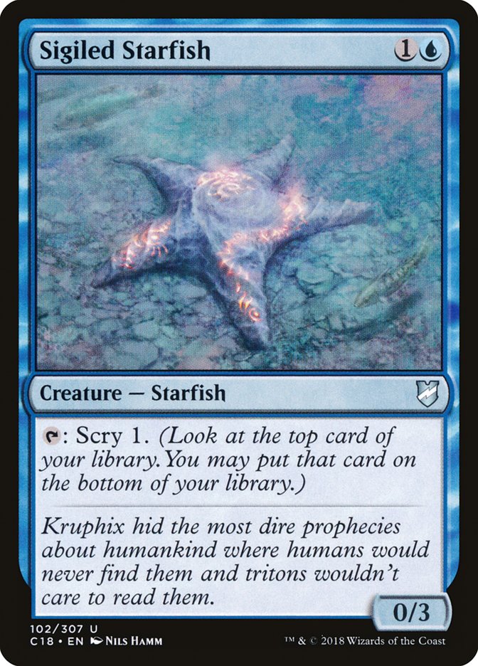 Sigiled Starfish [Commander 2018] | Tables and Towers