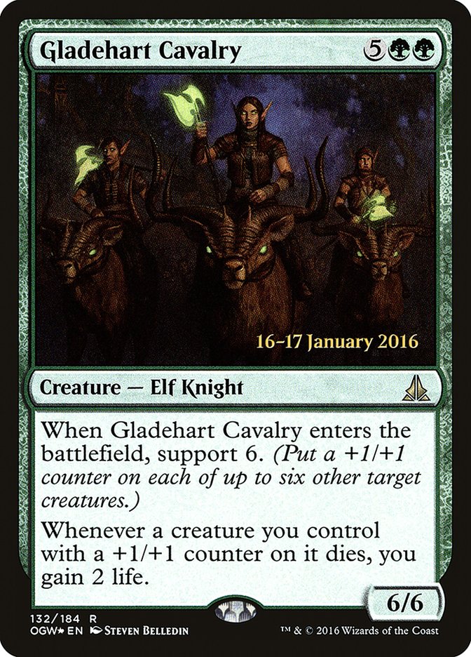 Gladehart Cavalry [Oath of the Gatewatch Prerelease Promos] | Tables and Towers