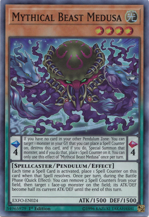 Mythical Beast Medusa [EXFO-EN024] Super Rare | Tables and Towers