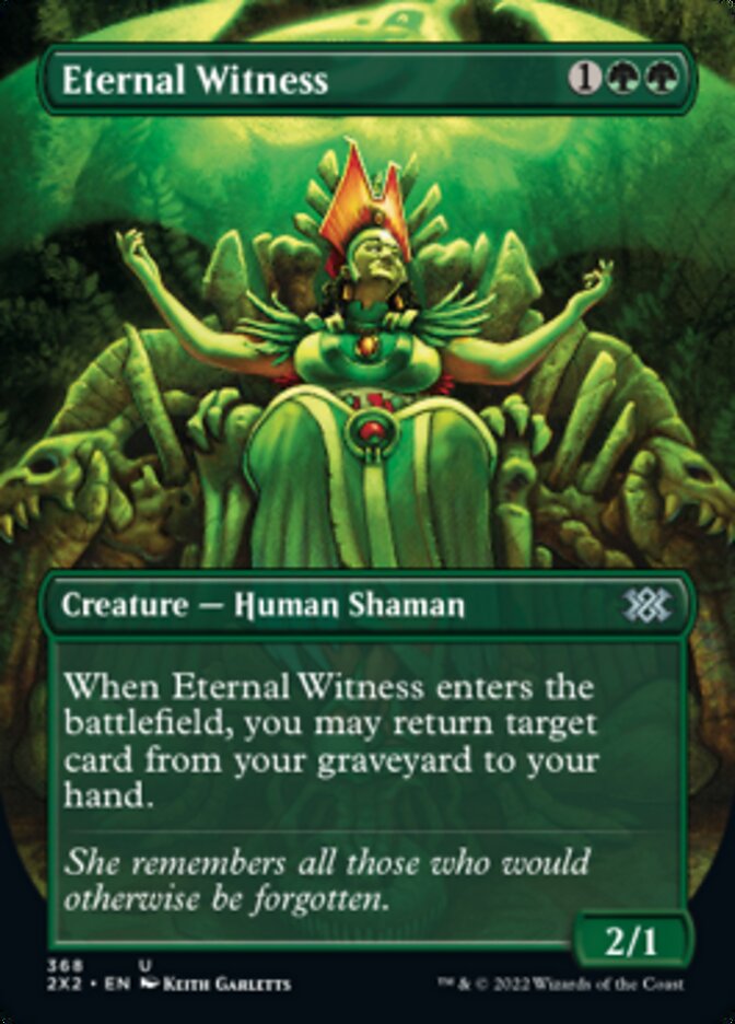 Eternal Witness (Borderless Alternate Art) [Double Masters 2022] | Tables and Towers