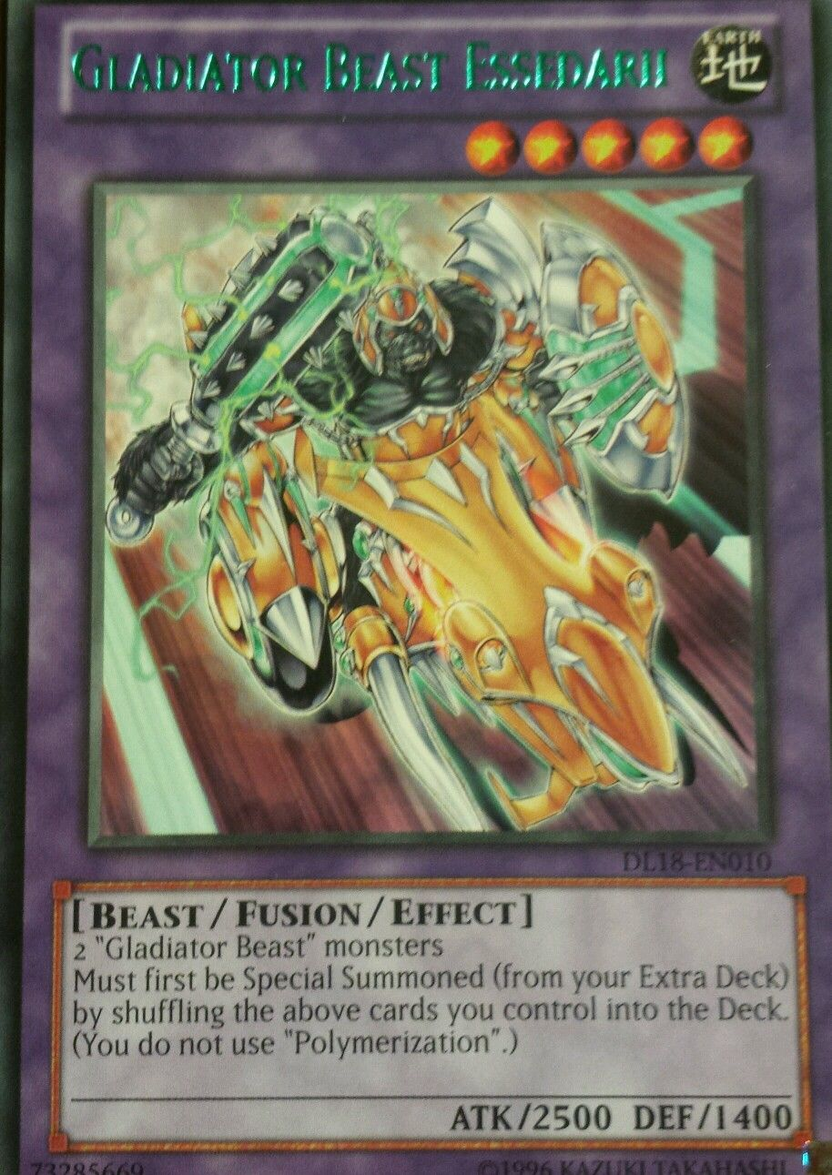 Gladiator Beast Essedarii (Green) [DL18-EN010] Rare | Tables and Towers