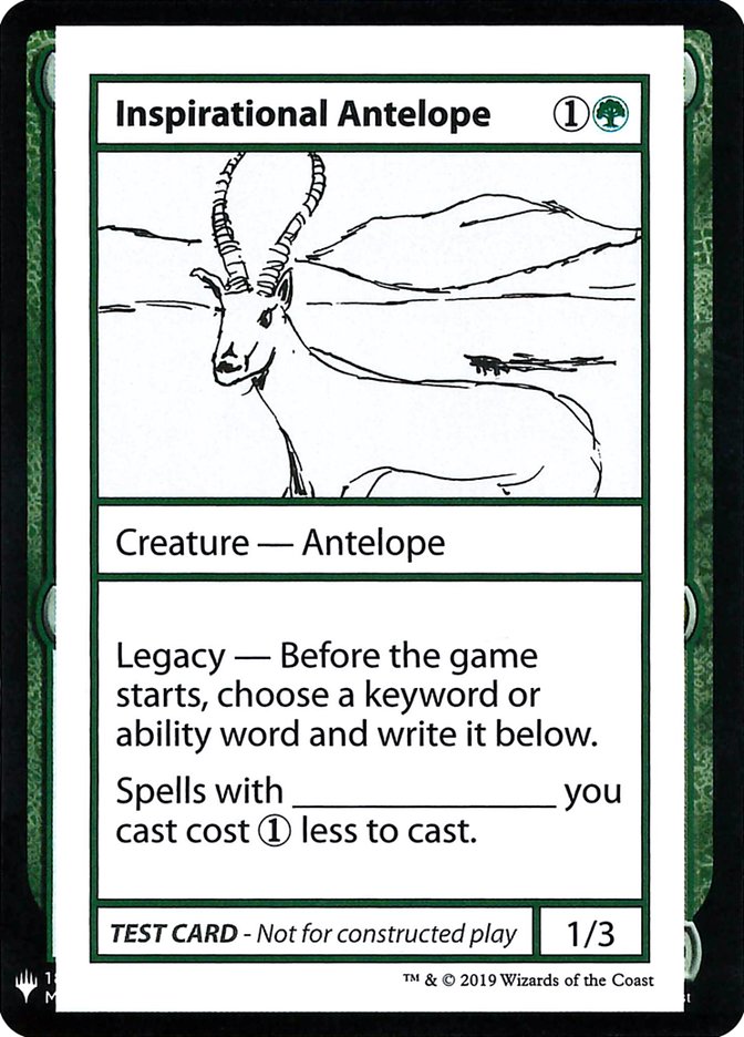 Inspirational Antelope [Mystery Booster Playtest Cards] | Tables and Towers