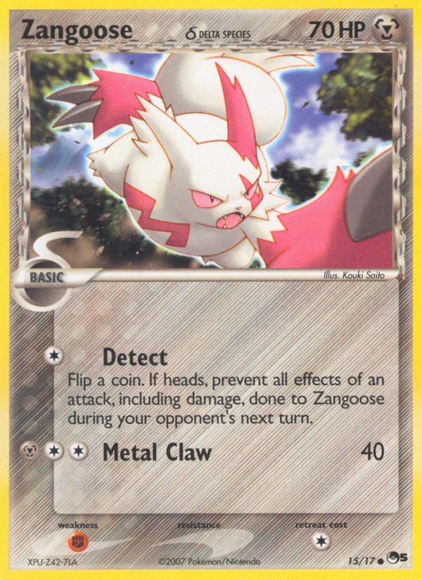 Zangoose (15/17) (Delta Species) [POP Series 5] | Tables and Towers