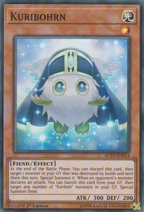 Kuribohrn [AC19-EN014] Super Rare | Tables and Towers