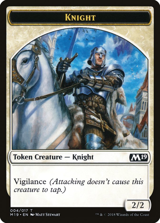 Knight Token [Core Set 2019 Tokens] | Tables and Towers