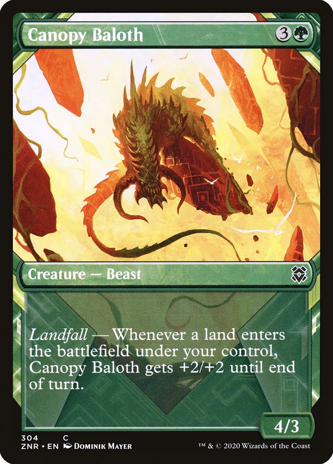 Canopy Baloth (Showcase) [Zendikar Rising] | Tables and Towers