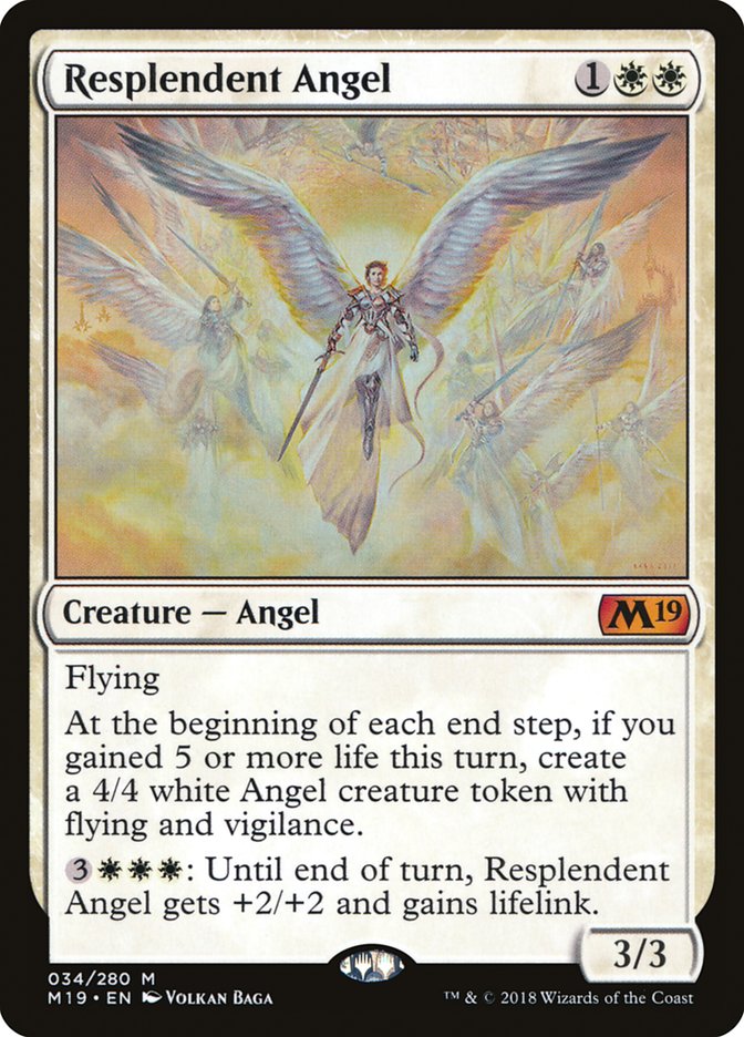 Resplendent Angel [Core Set 2019] | Tables and Towers