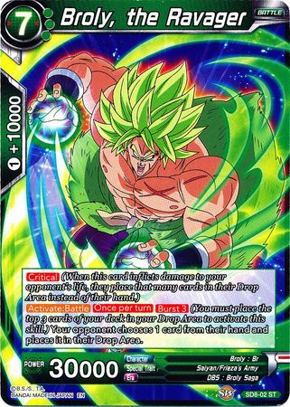 Broly, the Ravager (Starter Deck - Rising Broly) (SD8-02) [Destroyer Kings] | Tables and Towers