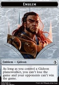 Gideon of the Trials Emblem // Zombie Double-Sided Token [Amonkhet Tokens] | Tables and Towers