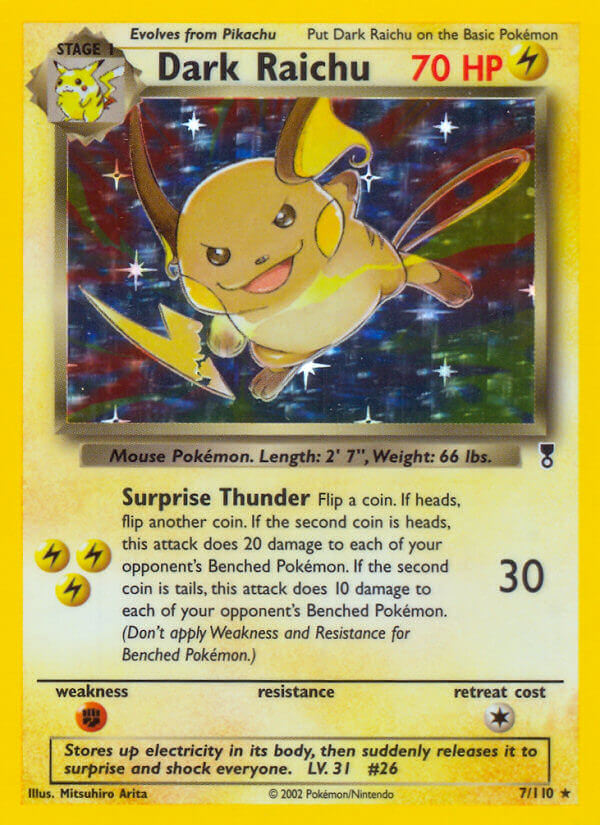 Dark Raichu (7/110) (WotC) (Theme Deck Exclusive) [Legendary Collection] | Tables and Towers