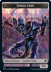 Zombie // Zombie Army Double-Sided Token [Starter Commander Decks] | Tables and Towers