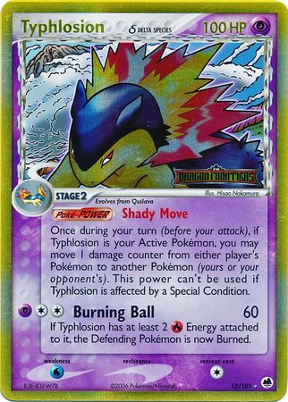 Typhlosion (12/101) (Delta Species) (Stamped) [EX: Dragon Frontiers] | Tables and Towers