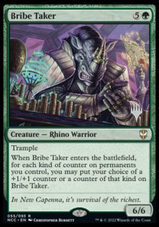 Bribe Taker (Promo Pack) [Streets of New Capenna Commander Promos] | Tables and Towers