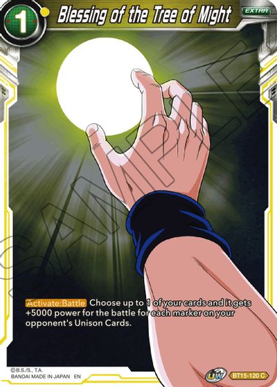 Blessing of the Tree of Might (BT15-120) [Saiyan Showdown] | Tables and Towers