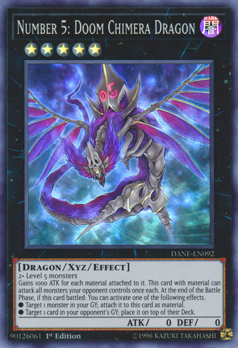 Number 5: Doom Chimera Dragon [DANE-EN092] Super Rare | Tables and Towers