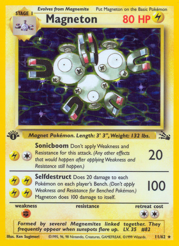 Magneton (11/62) [Fossil 1st Edition] | Tables and Towers