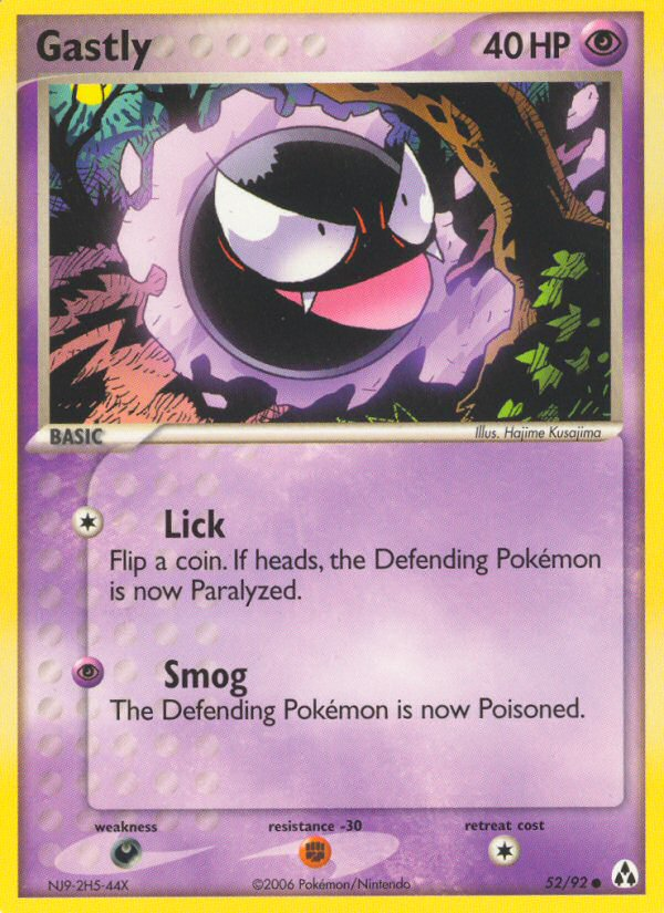 Gastly (52/92) [EX: Legend Maker] | Tables and Towers