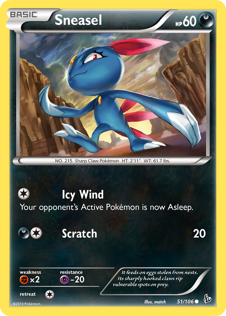 Sneasel (51/106) [XY: Flashfire] | Tables and Towers