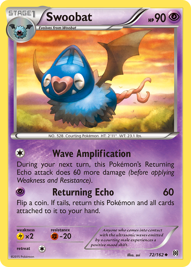 Swoobat (72/162) [XY: BREAKthrough] | Tables and Towers