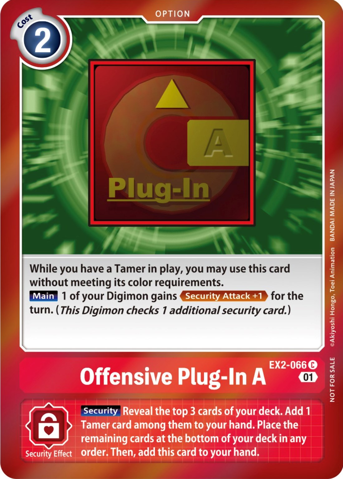 Offensive Plug-In A [EX2-066] (Event Pack 4) [Digital Hazard Promos] | Tables and Towers