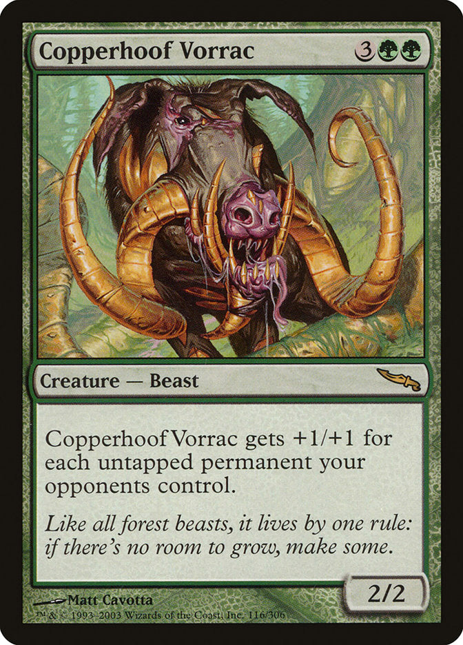 Copperhoof Vorrac [Mirrodin] | Tables and Towers