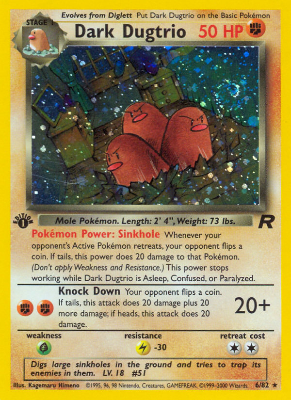 Dark Dugtrio (6/82) [Team Rocket 1st Edition] | Tables and Towers